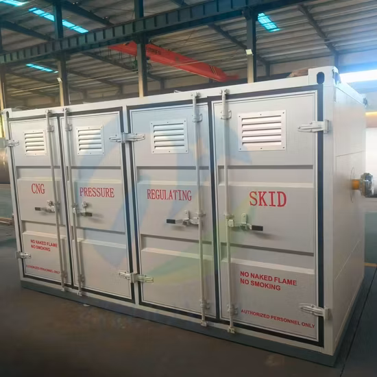 O2 및 Ng의 가스 혼합 스키드/압력 조절 스키드