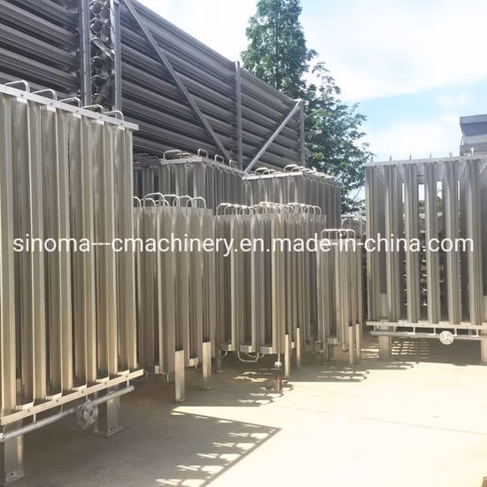 강제 통풍 주변 공기 기화기 극저온 산업용 가스 주유소 목욕 기화기